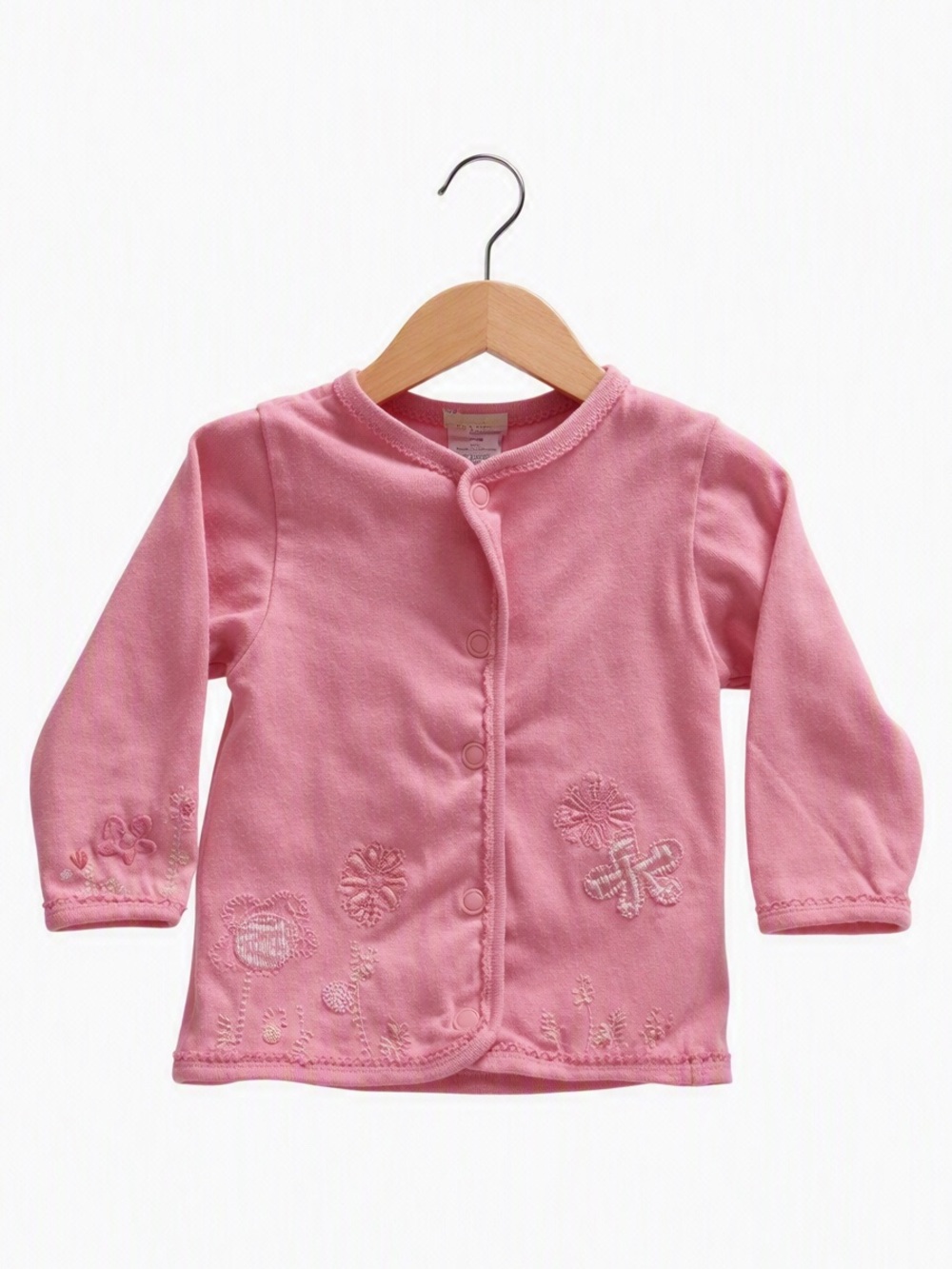 10/$15 Petit Lem Soft Pink Embroidered Cardigan